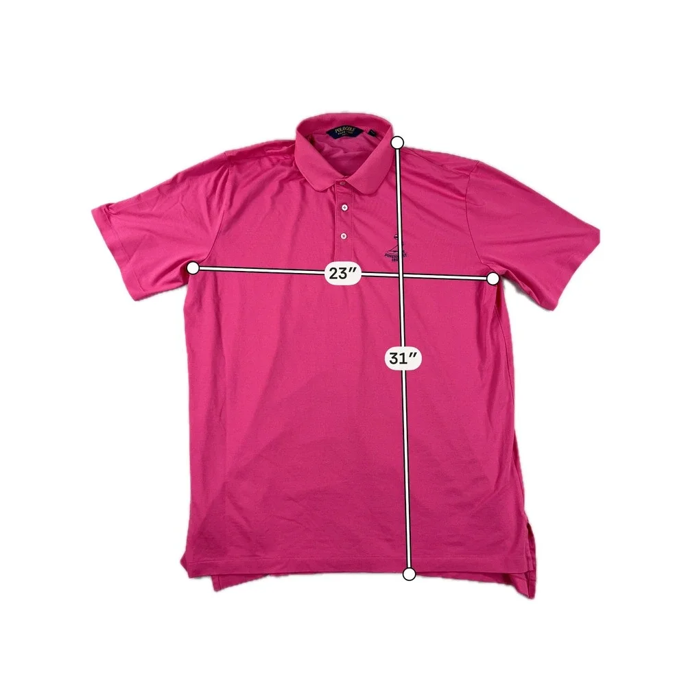 Polo Golf Ralph Lauren Polo Shirt‎ Pinehurst 1895 Logo Pink Mens XL